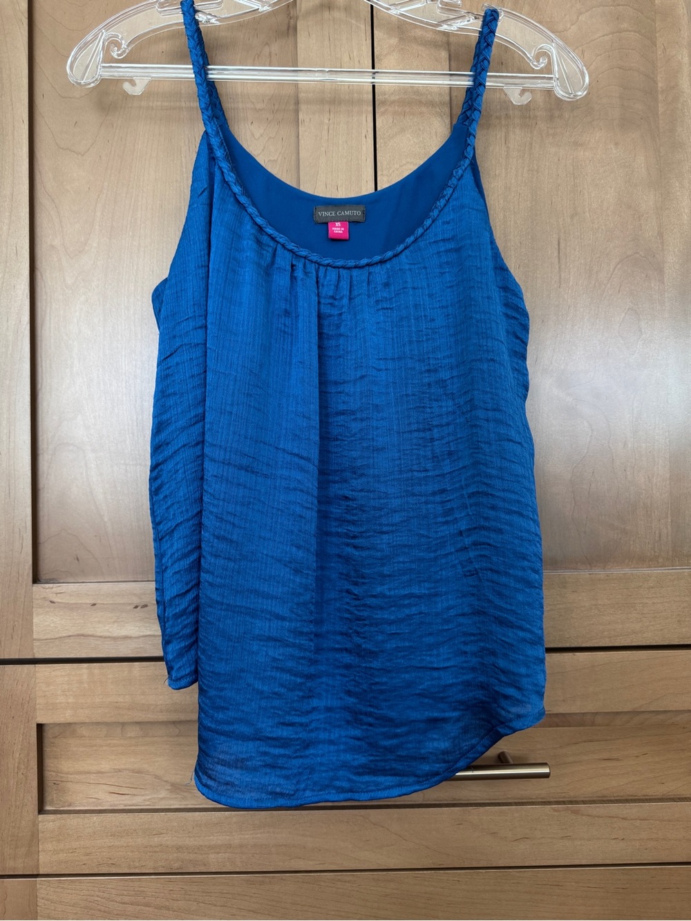 Vince Camuto Royal Blue Braided-Strap Cami